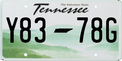 TN license plate Y8378G