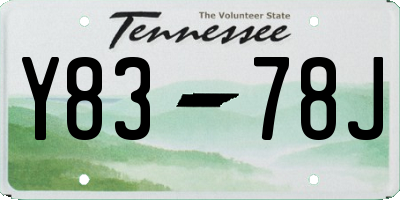 TN license plate Y8378J