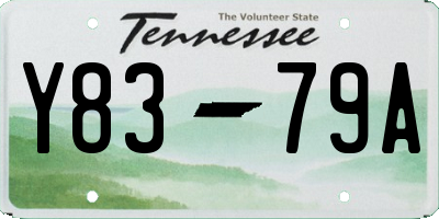 TN license plate Y8379A