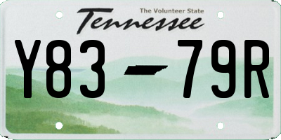 TN license plate Y8379R