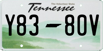 TN license plate Y8380V