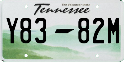 TN license plate Y8382M