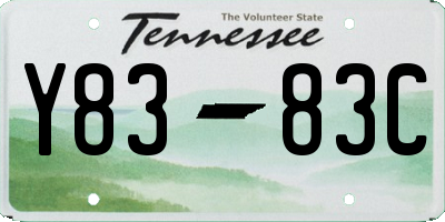 TN license plate Y8383C