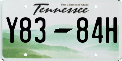 TN license plate Y8384H