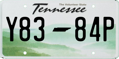 TN license plate Y8384P