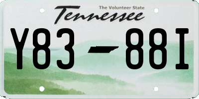 TN license plate Y8388I