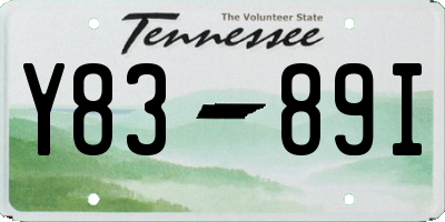 TN license plate Y8389I