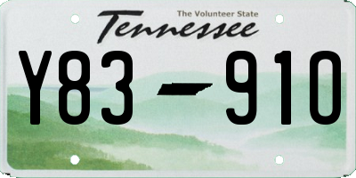 TN license plate Y8391O