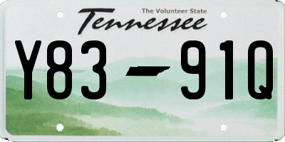 TN license plate Y8391Q