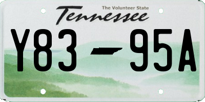 TN license plate Y8395A