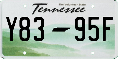 TN license plate Y8395F