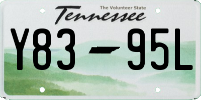 TN license plate Y8395L