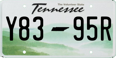 TN license plate Y8395R
