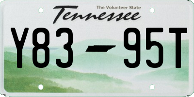 TN license plate Y8395T