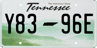 TN license plate Y8396E