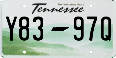 TN license plate Y8397Q
