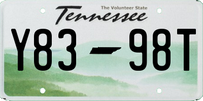 TN license plate Y8398T