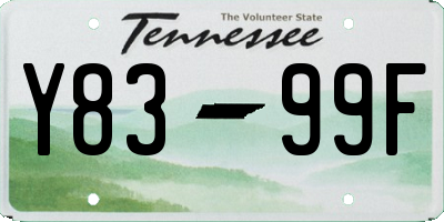 TN license plate Y8399F