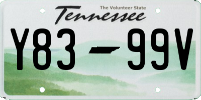 TN license plate Y8399V