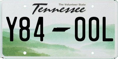 TN license plate Y8400L