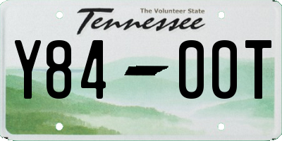 TN license plate Y8400T
