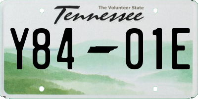 TN license plate Y8401E
