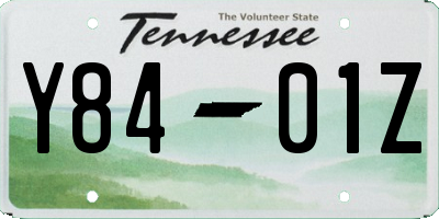 TN license plate Y8401Z