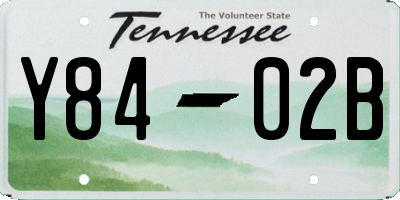 TN license plate Y8402B