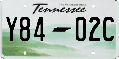 TN license plate Y8402C