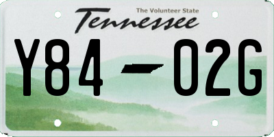 TN license plate Y8402G