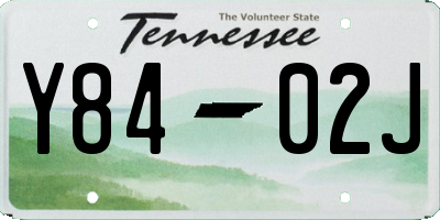TN license plate Y8402J
