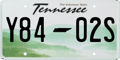TN license plate Y8402S