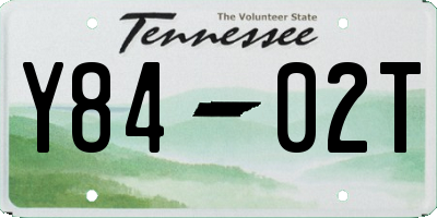 TN license plate Y8402T