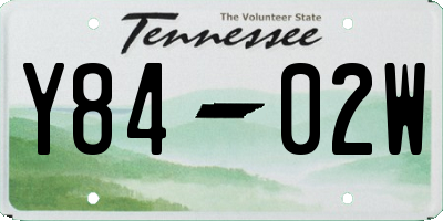 TN license plate Y8402W