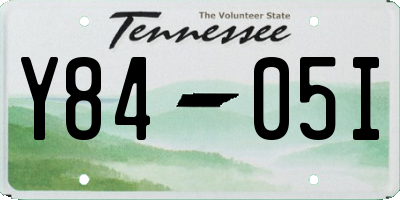 TN license plate Y8405I