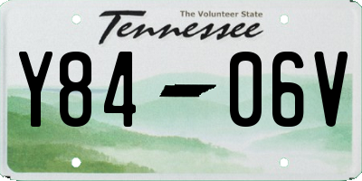 TN license plate Y8406V