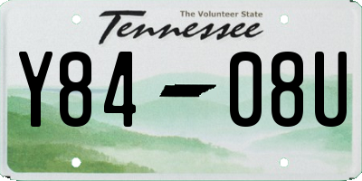 TN license plate Y8408U