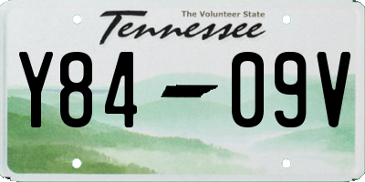 TN license plate Y8409V