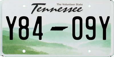 TN license plate Y8409Y