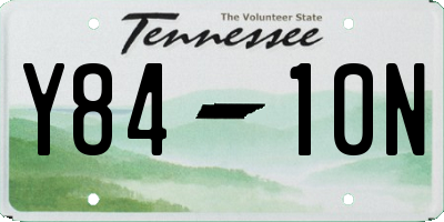TN license plate Y8410N
