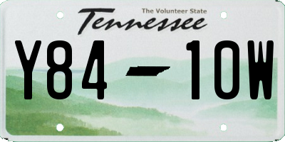 TN license plate Y8410W