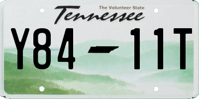 TN license plate Y8411T