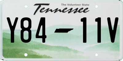 TN license plate Y8411V
