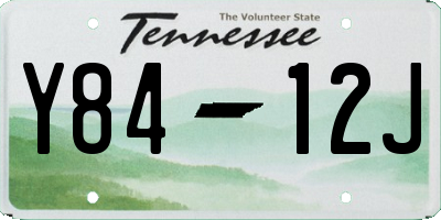 TN license plate Y8412J