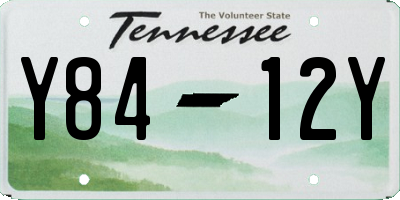 TN license plate Y8412Y