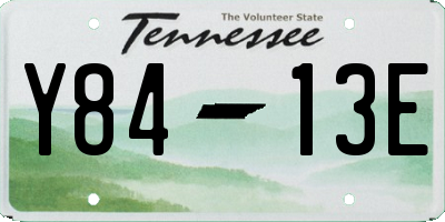 TN license plate Y8413E