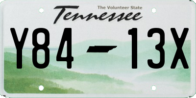 TN license plate Y8413X