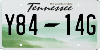 TN license plate Y8414G