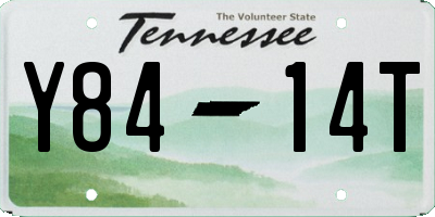 TN license plate Y8414T