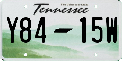 TN license plate Y8415W